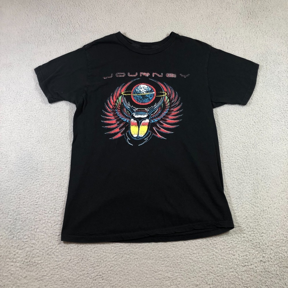 Journey T Shirt Mens M Black Graphics tees band
